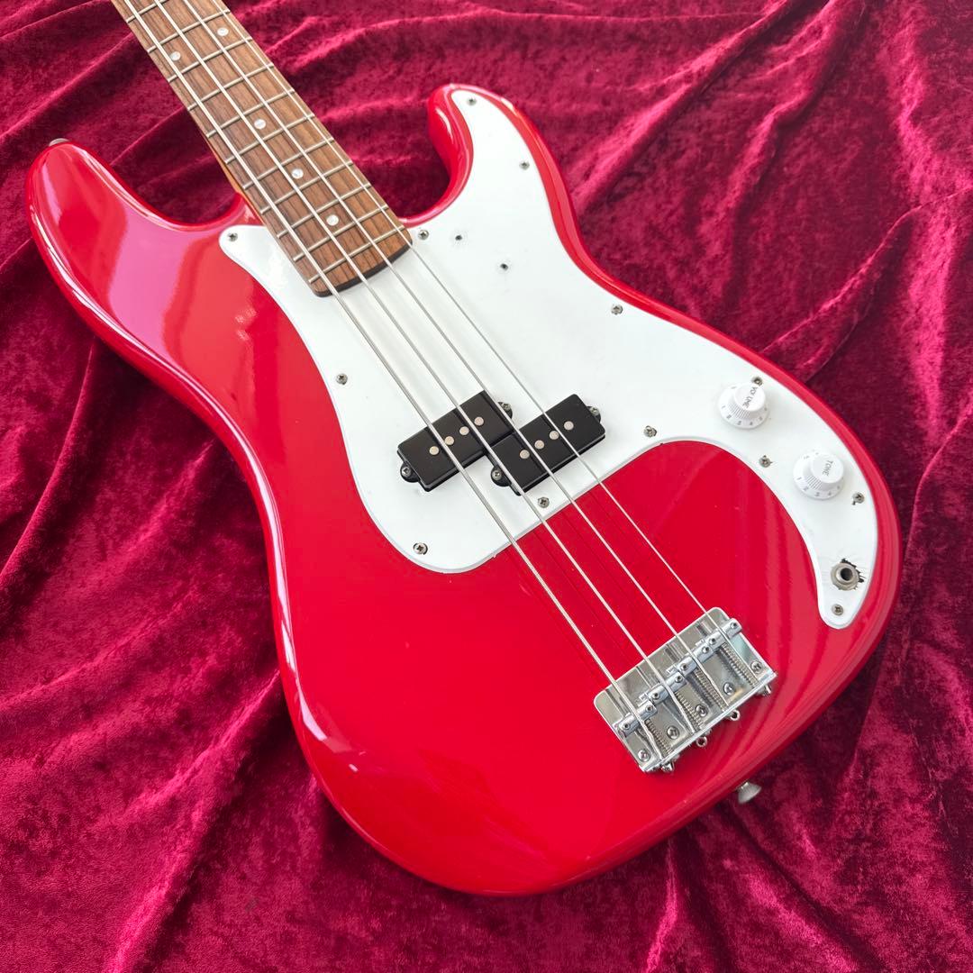 メンテ済 Squier by Fender PRECISION BASS RED