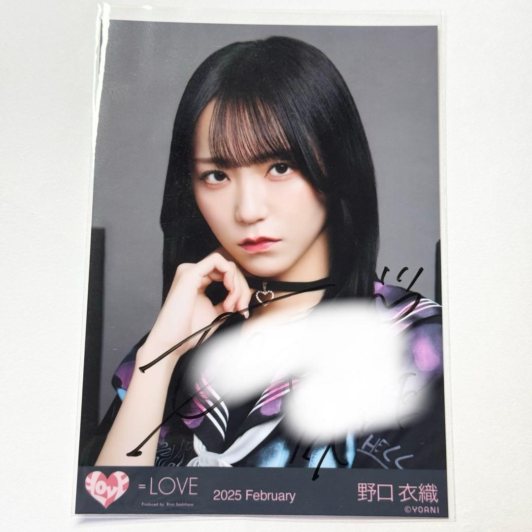 イコラブ　＝LOVE 野口衣織　イコノイジョイ2024 ヤンキー　直筆　生写真