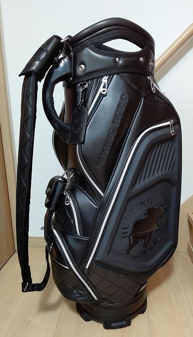 ハンティングワールド　ゴルフ　キャディバッグ　美品!