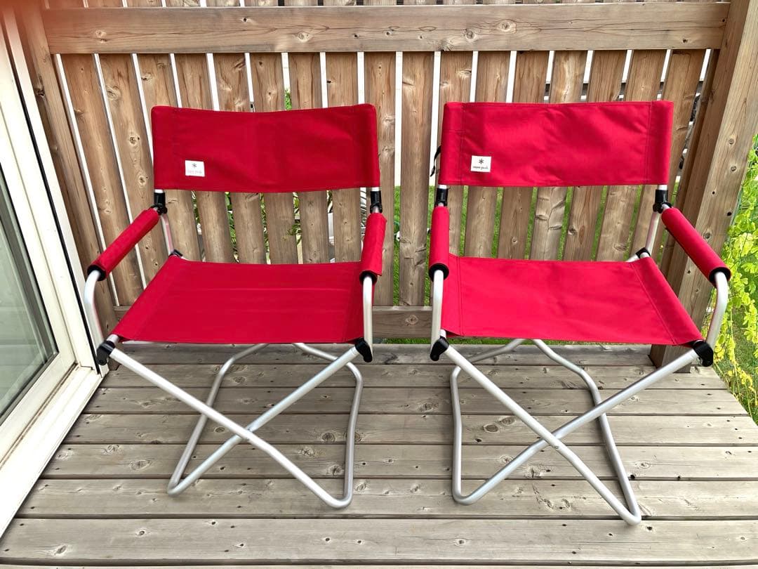  peak FDチェアワイド RD 2脚セット 折りたたみチェア