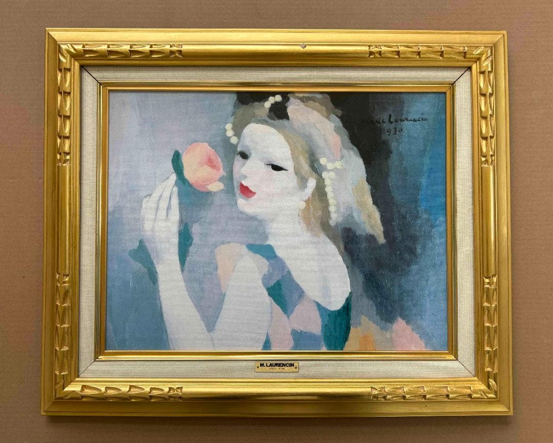 (A0030)マリー・ローランサン「バラの女」