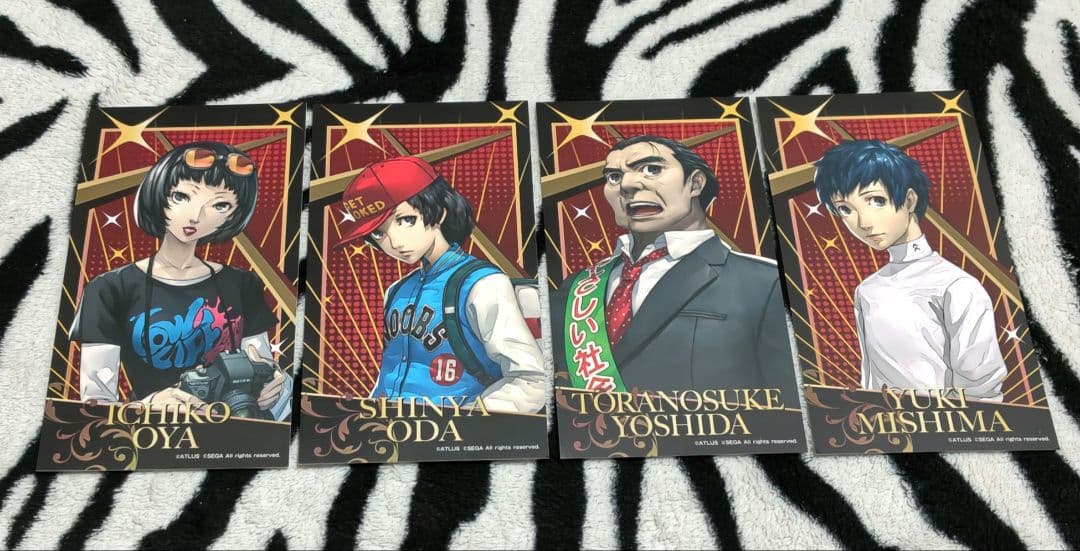 ペルソナ5 ザ・ロイヤル セガコラボカフェ ビジュアルカード 4種 バラ売り❌️