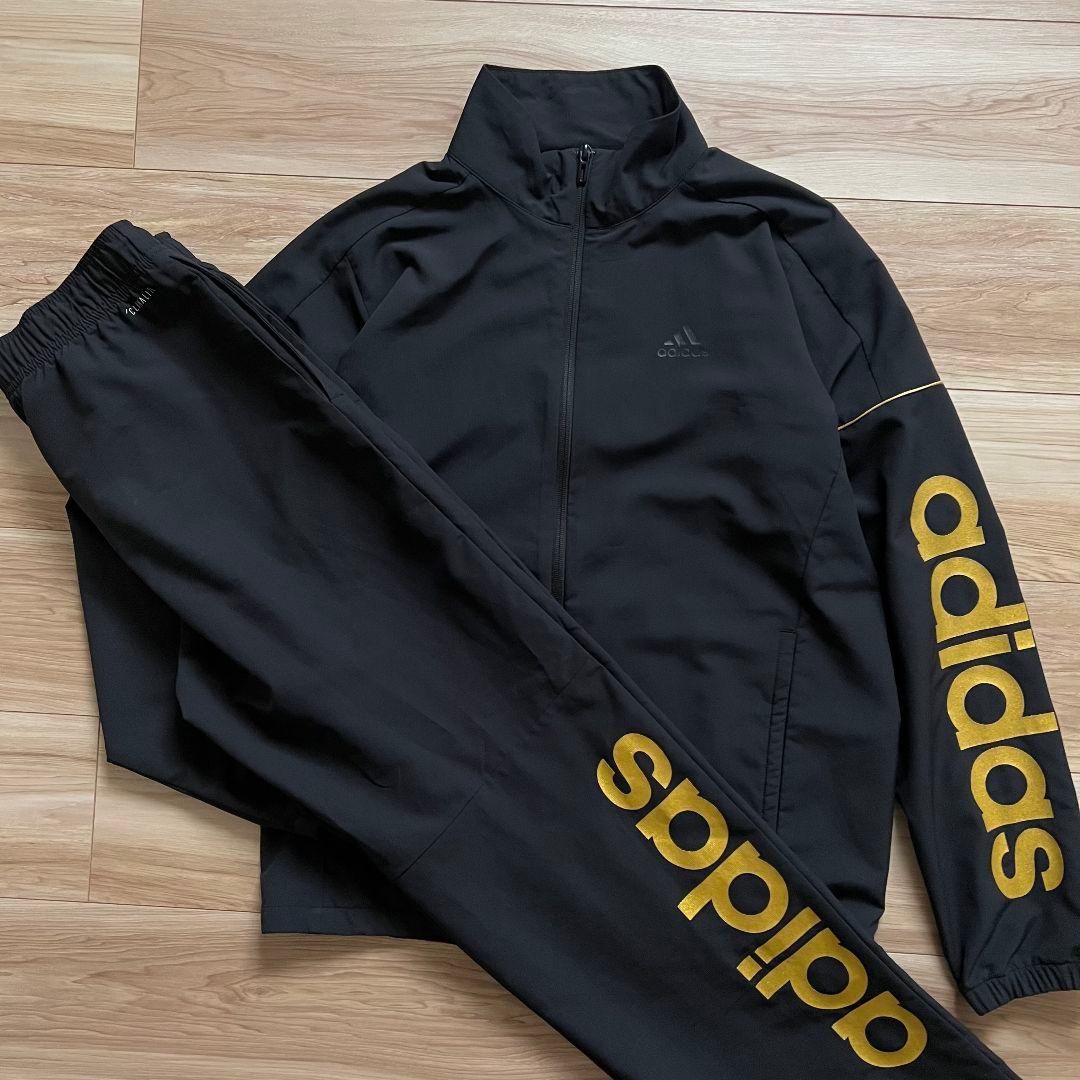 adidas アディダス　ウインドブレーカー　ナイロン　セットアップ　メンズ　M