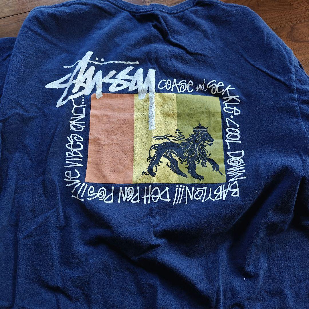 ステューシー　ラスタライオン　　Ｌラスタフラック　黒タグ