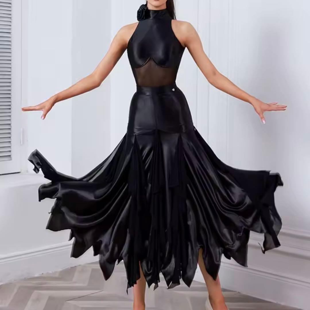 【新品・タグ付き】ZYM 社交ダンス　ボールルーム　スカート　練習着