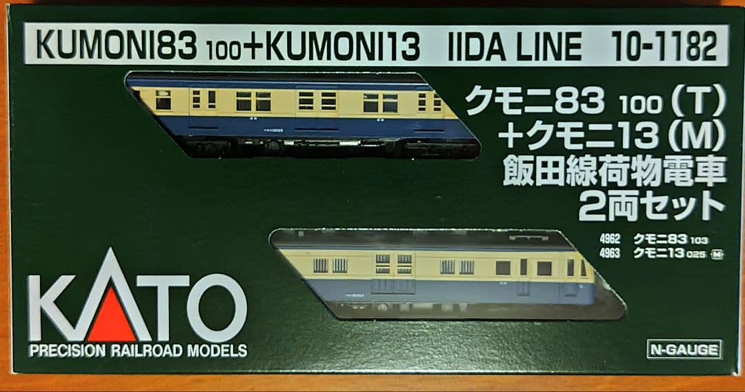 KATO 10-1182 クモニ83 100（T）+ クモニ13（M） 2両