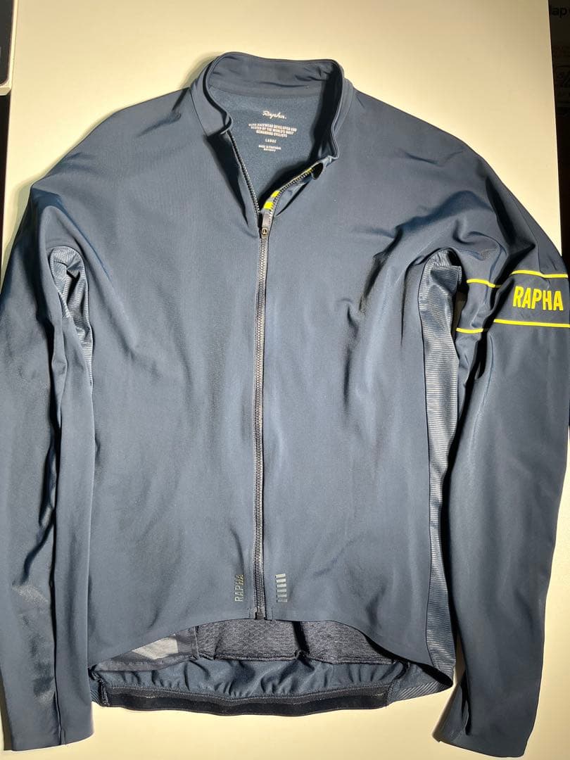 rapha ラファ プロチーム　ロングスリーブサーマルジャージ　ネイビー　L