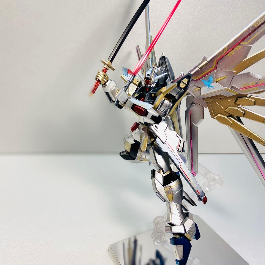 HG マイティーストライクフリーダムガンダム 全塗装 完成品 ガンプラ 塗装済み