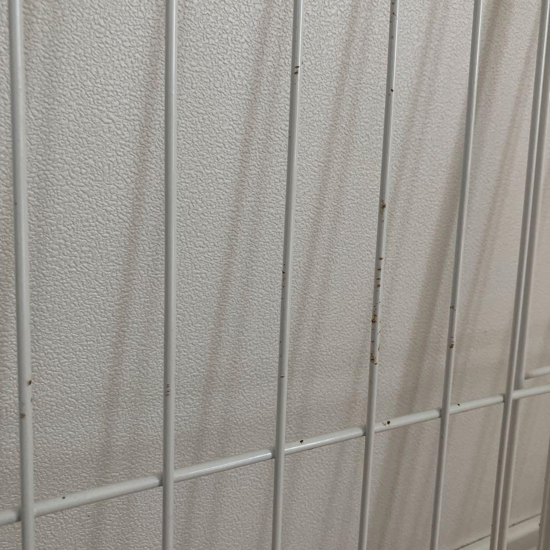 【美品・送料込】アイリスオーヤマ ウッディサークル ホワイト 白 犬用ケージ