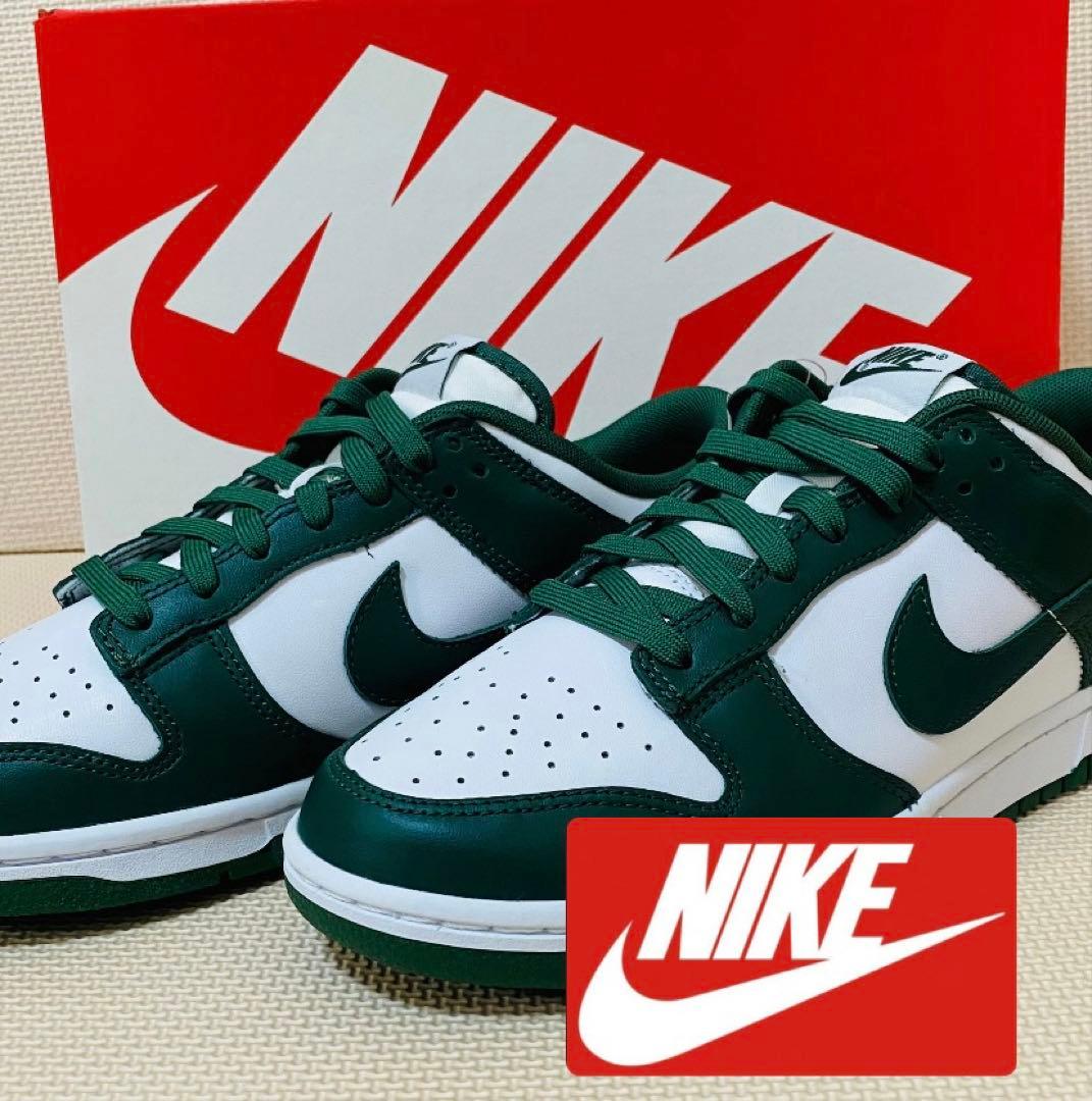 【新品】NIKE DUNK LOW RETRO 9.5 ホワイト/グリーン