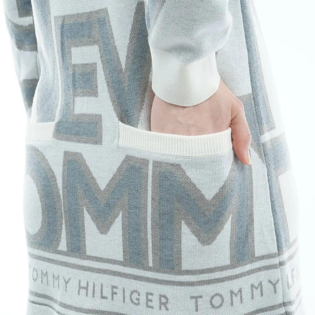   GOLF ロゴジャガード フレアニットワンピース