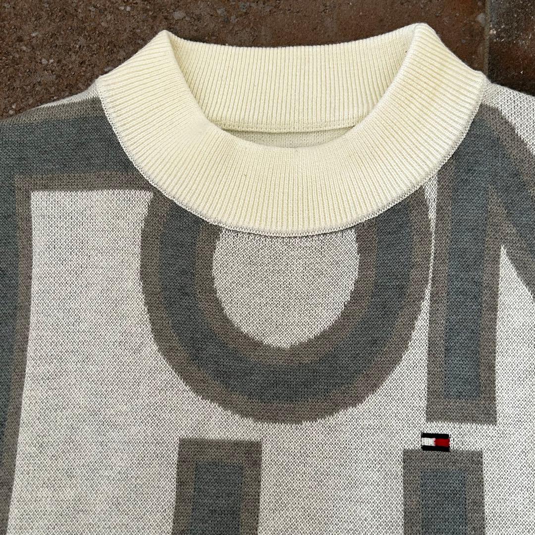   GOLF ロゴジャガード フレアニットワンピース