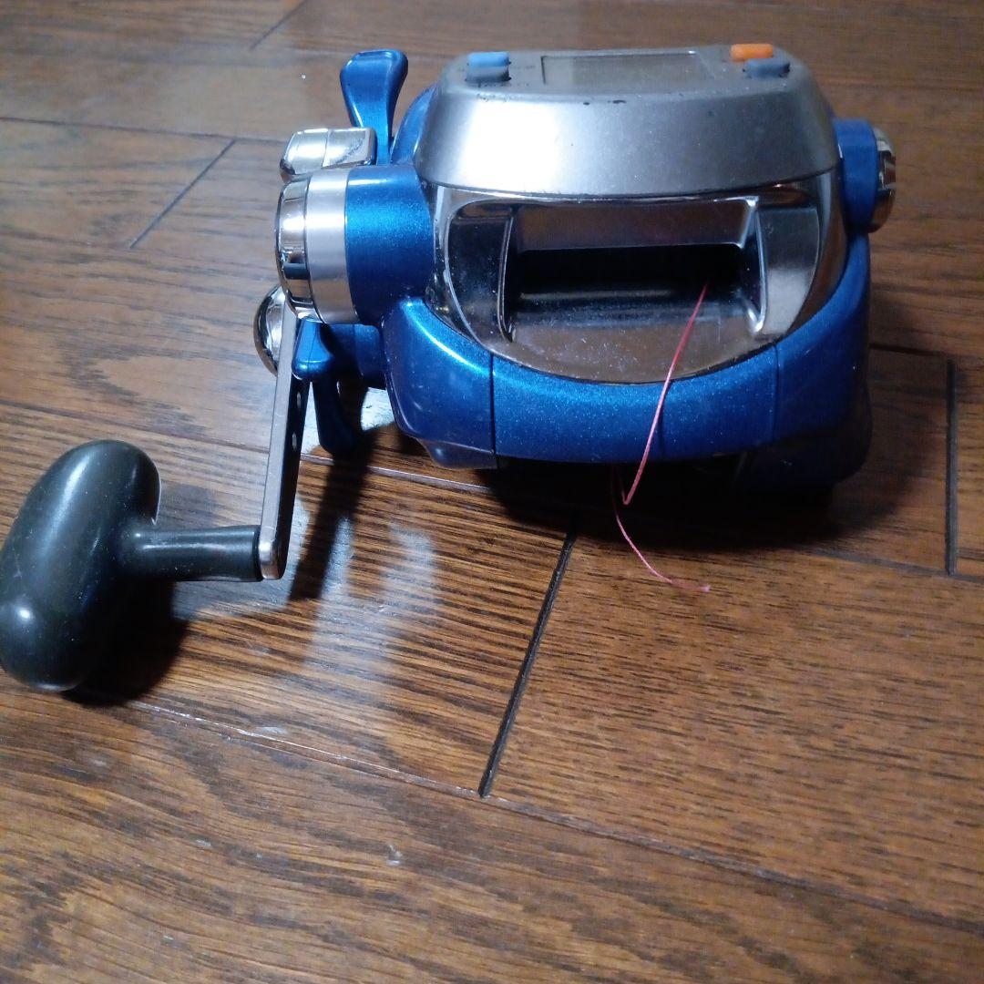 電動リール デジタル表示 青