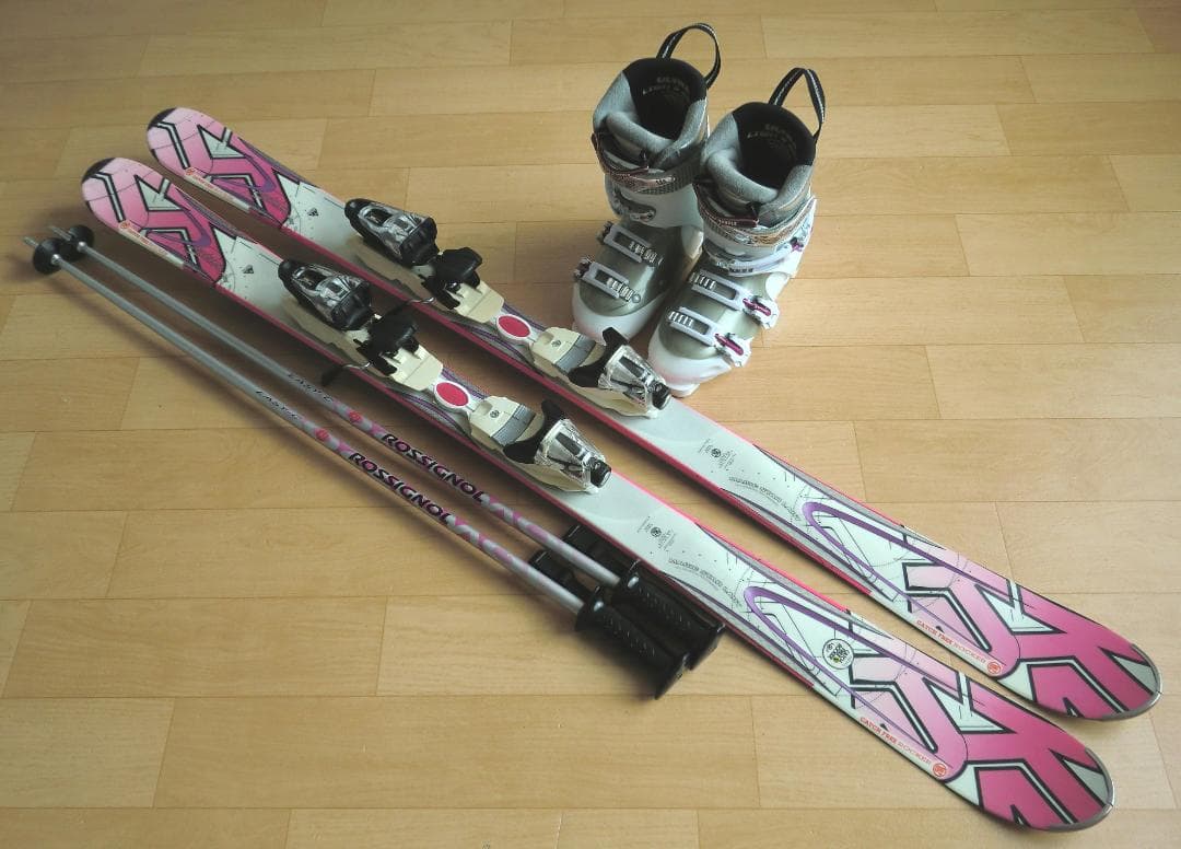 ■■送料無料■K2■女性用スキーフルセット■板142靴23.5■メンテ付■■