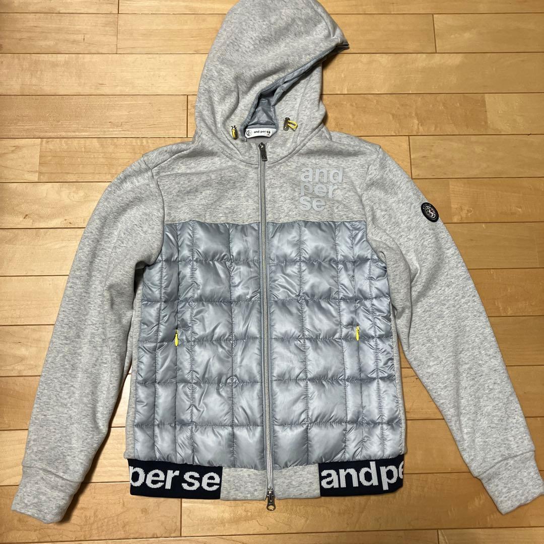 and per se フード付きジャケット グレー　M
