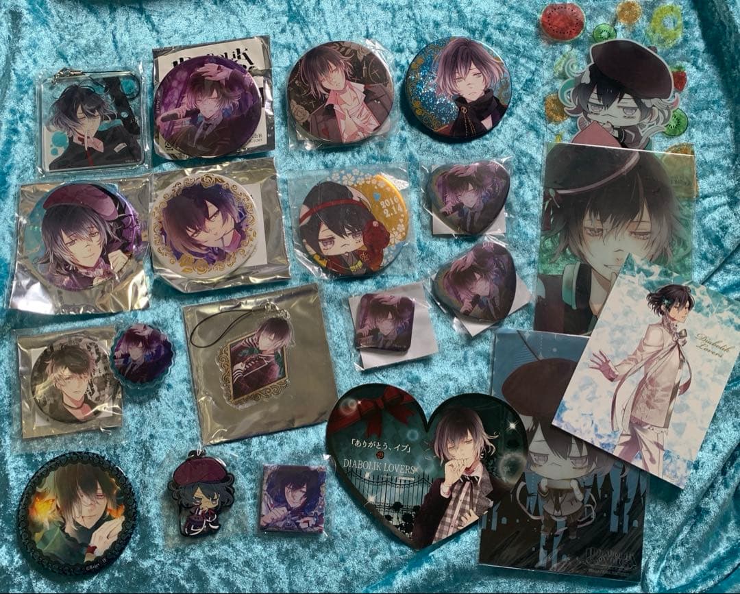 DIABOLIK LOVERS アズサホロ缶バッジ多めグッズセット