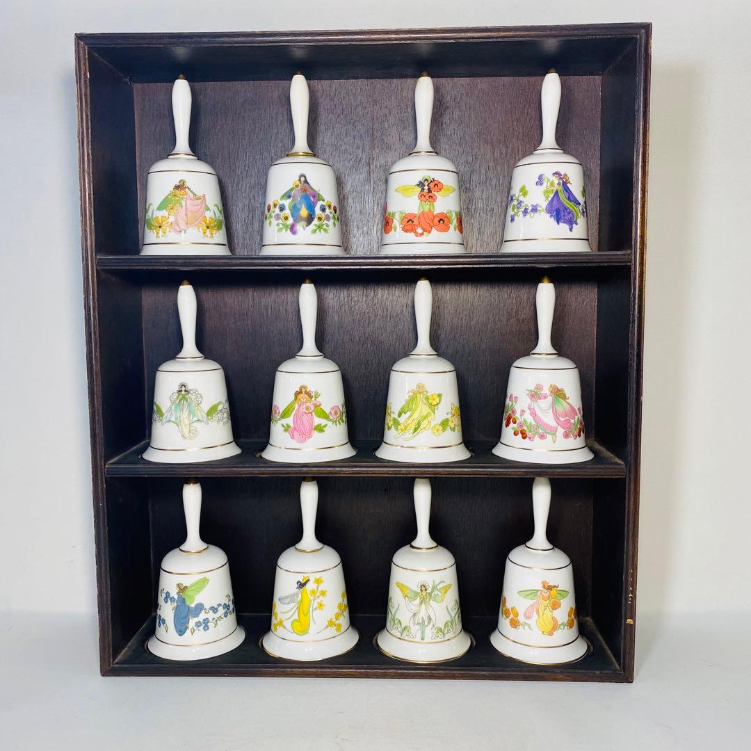 FRANKLIN PORCELAIN ハンドベル 置物 12点 セット 陶器