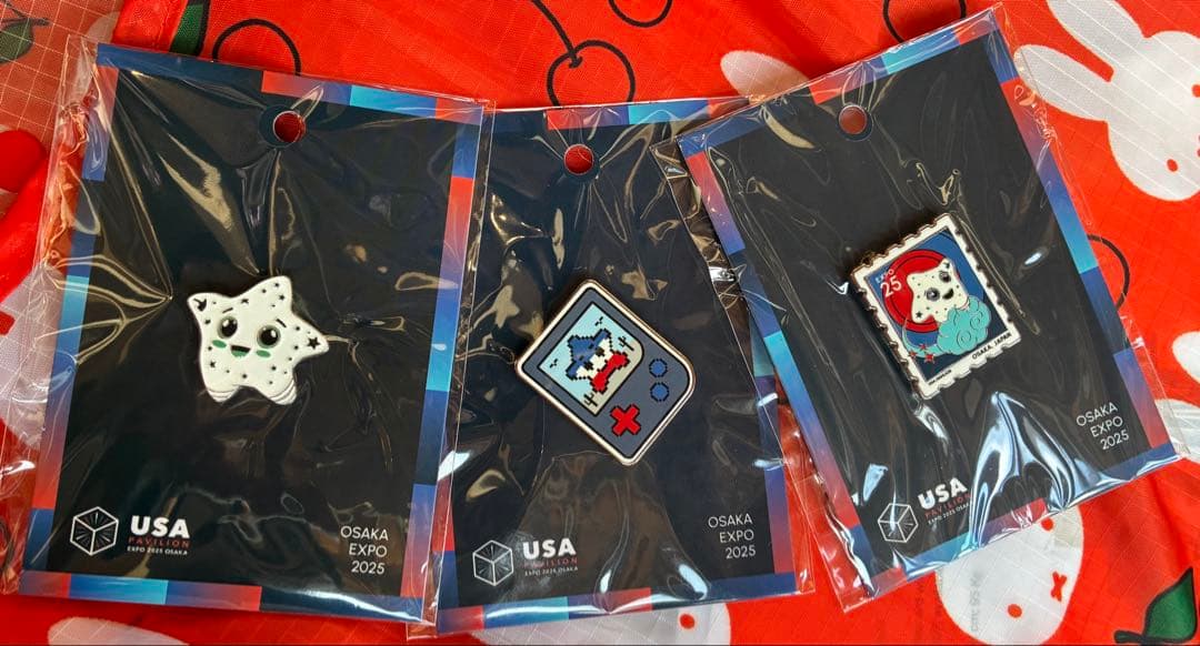 大阪関西万博 EXPO 2025 アメリカ館　ピンバッジ3点セット