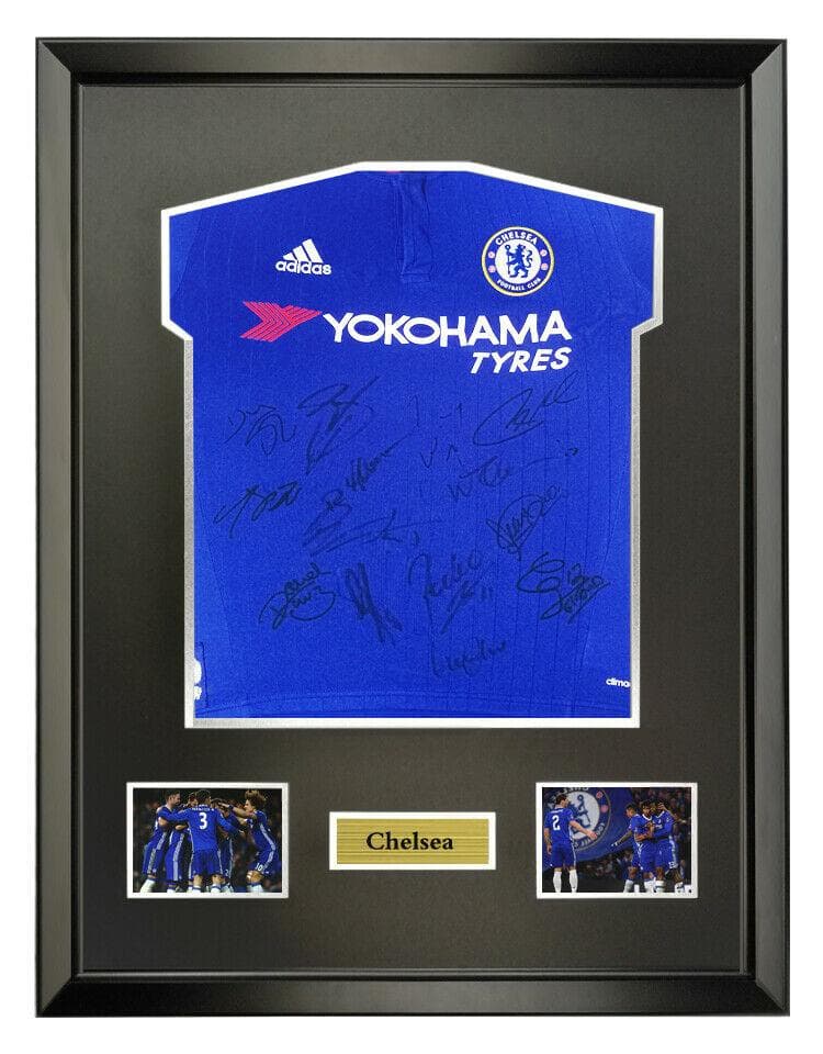 チェルシーFC チーム直筆サイン入りユニフォーム サッカー /フレーム別