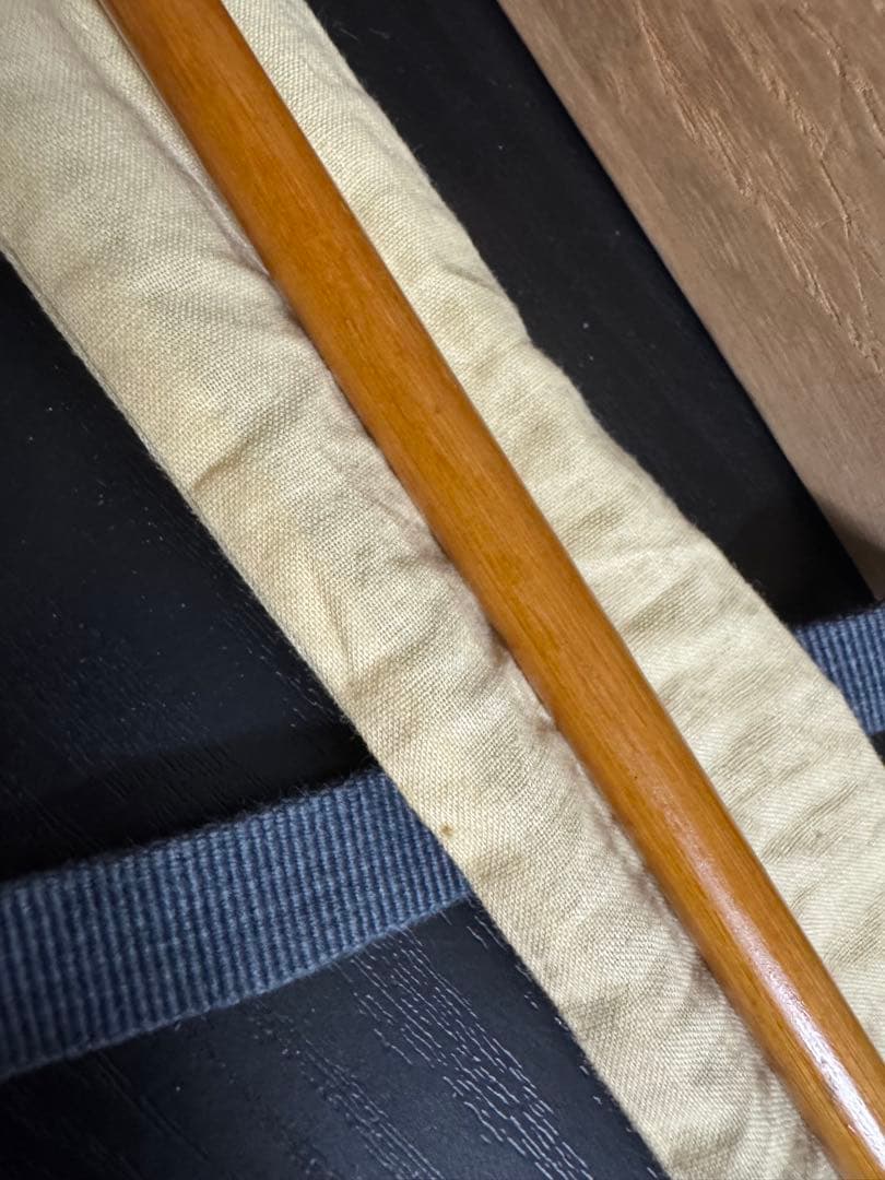 アンティーク木製金属パイプ 収納袋付き