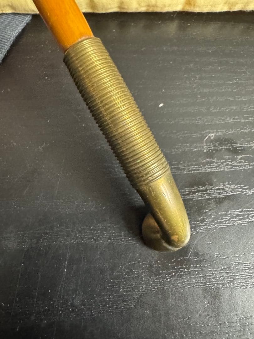 アンティーク木製金属パイプ 収納袋付き