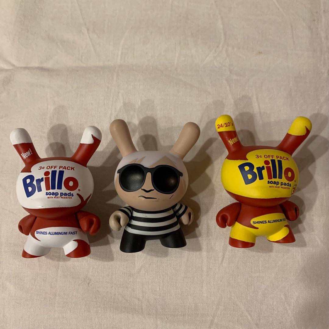 Andy Warhol Brillo Dunny フィギュア ウォーホル　3体