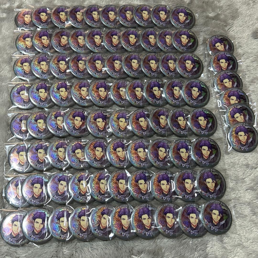 A3！ 兵頭 十座 バースデー ホロ缶 缶バッジ