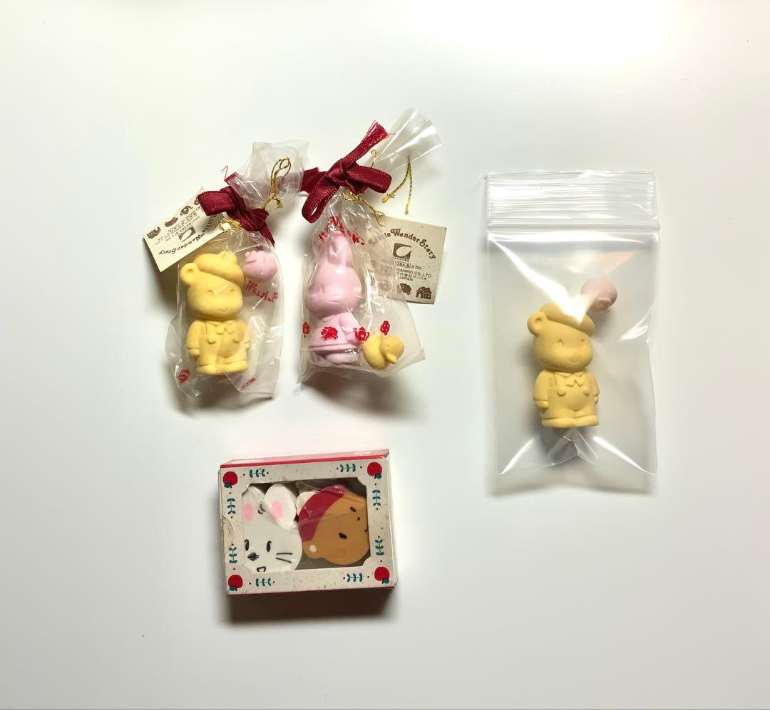 昭和レトロ　リトルワンダーストーリー　消しゴムセット