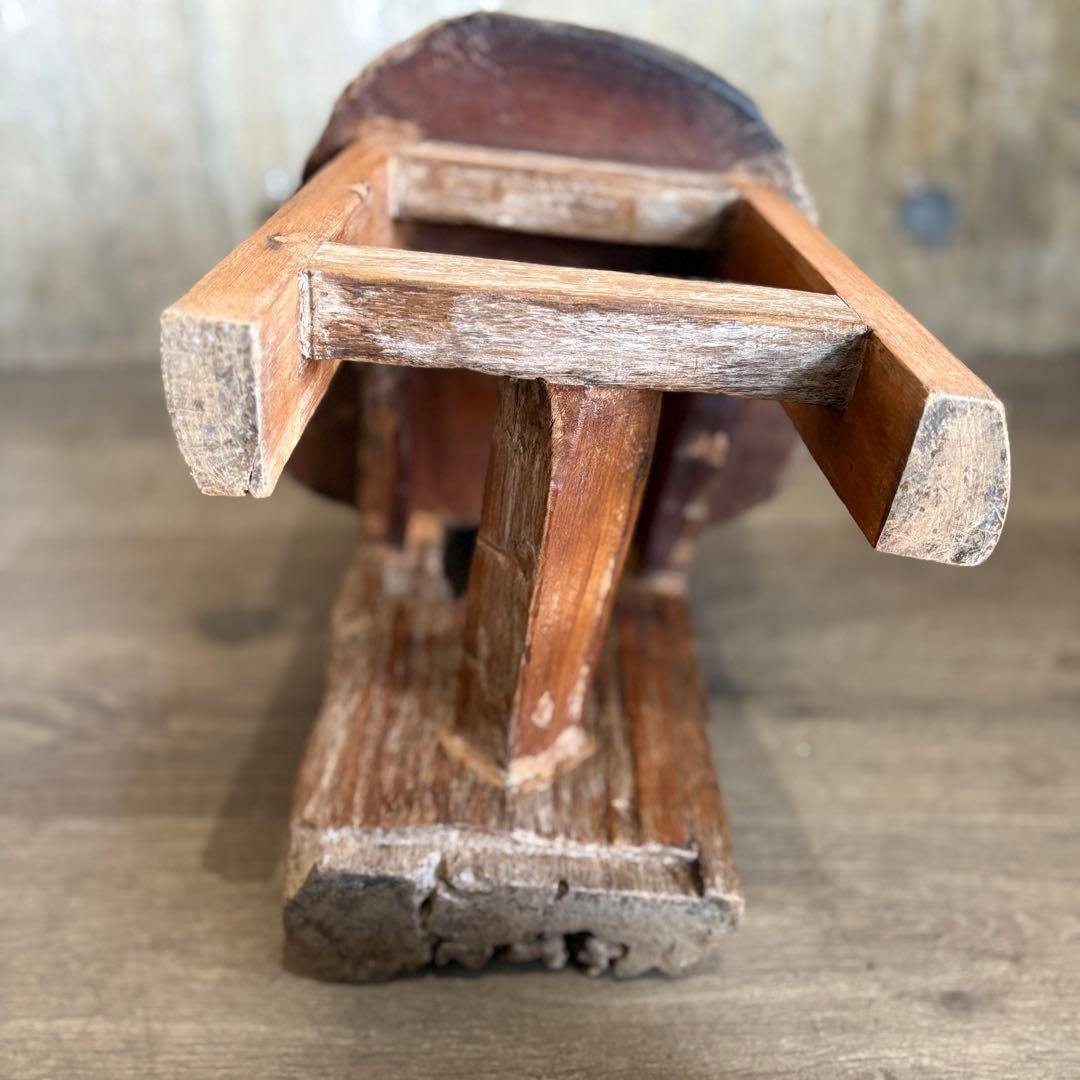 天然木　切り株 丸太 無垢材チェア　ヴィンテージ