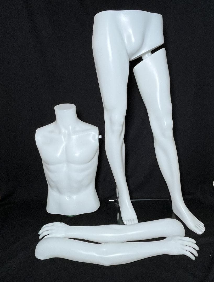 ひ*ま様 マネキン ボディトルソー ヘッドカットマネキン 軽量PE製 着せ替え楽