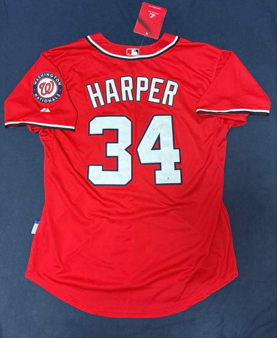 MLBナショナルズブライスハーパー直筆サイン入り　 オーセンティックユニフォーム