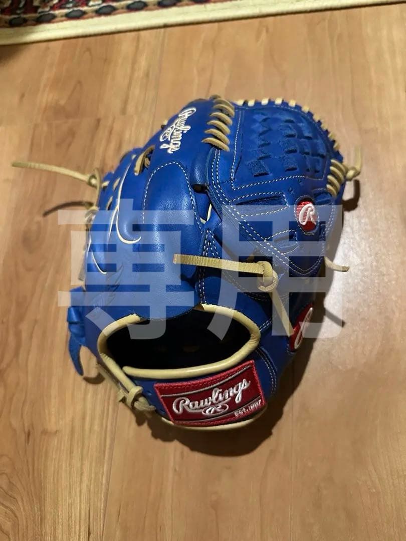 【まぁ】Rawlings 青 軟式グローブ
