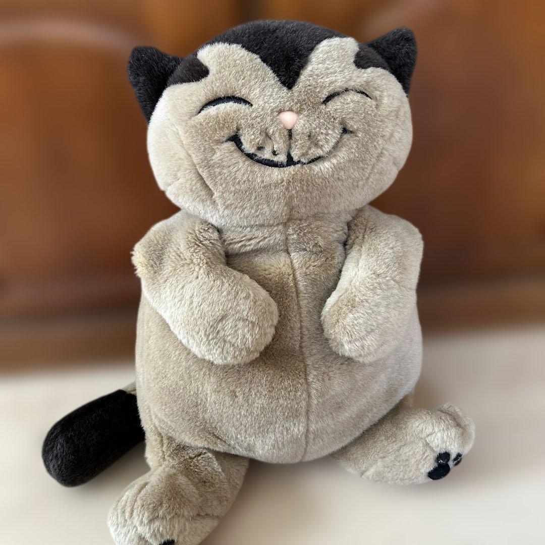 猫のぬいぐるみ 中型 笑顔　猫のヤーコプ