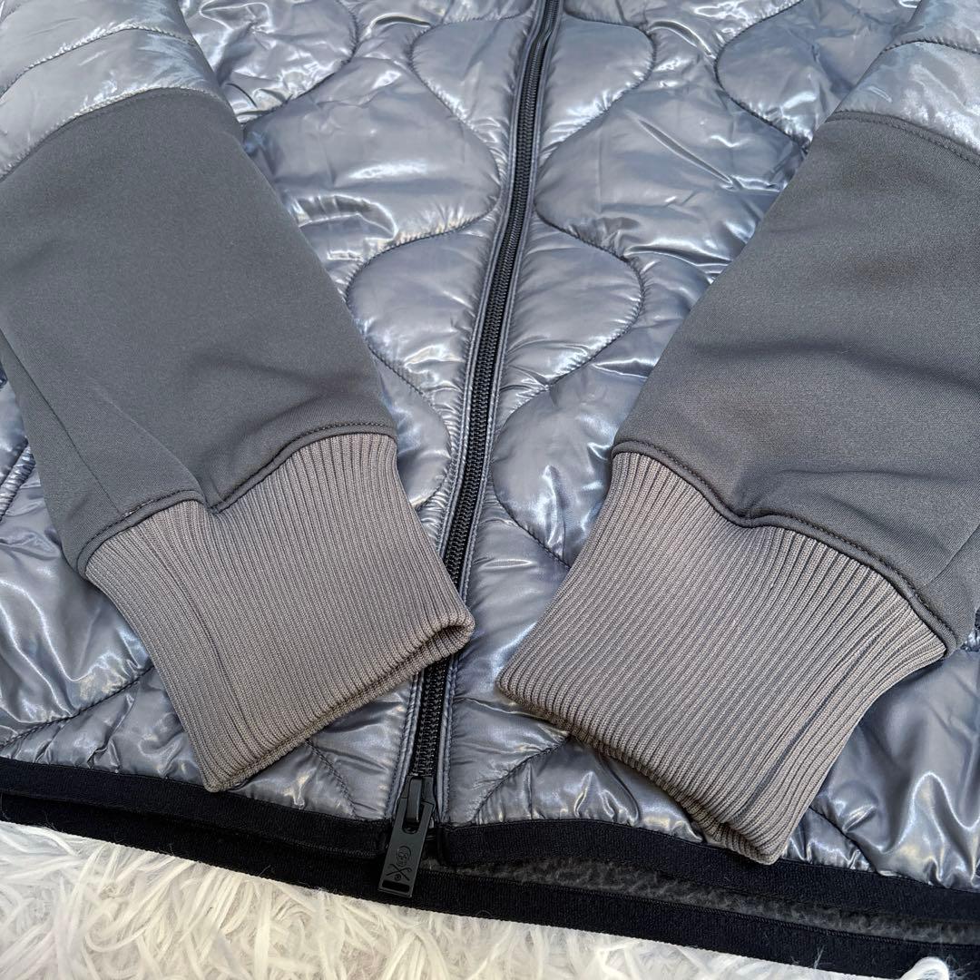 マークアンドロナ 中綿 ダウン キルティング ブルゾン ジップ ブラック