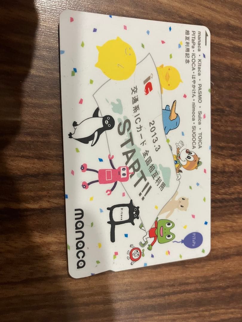 manaca ICカード 2013年発行 キャラクター入り　限定