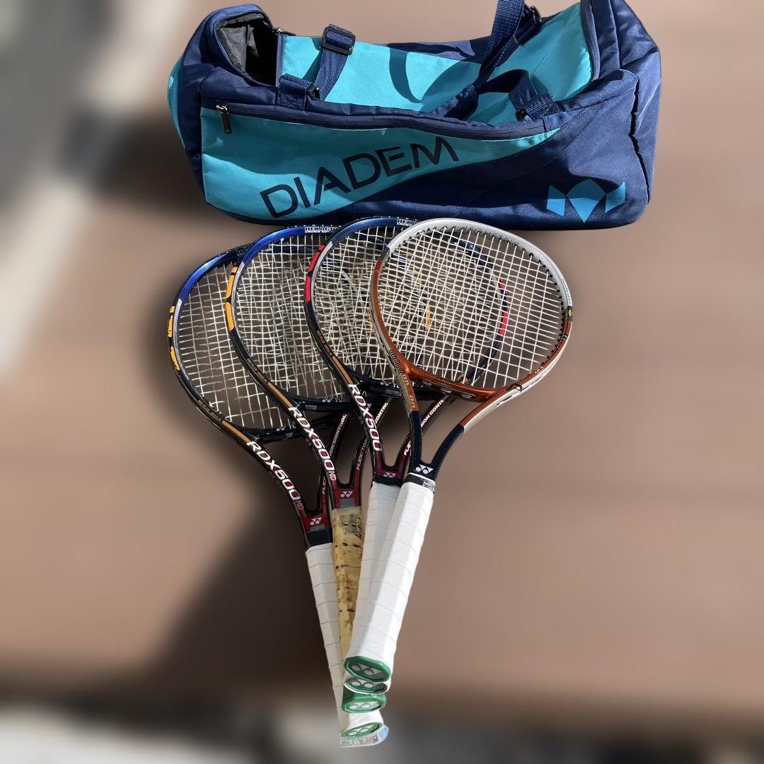 テニスラケット、YONEX RDX500、RDti80、DIADEMバッグ付き