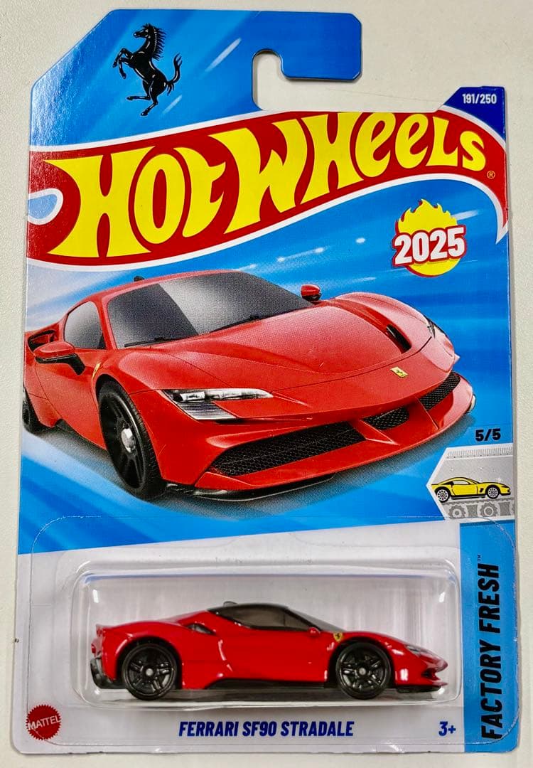 ホットウィール(4点) フェラーリ SF90、F40、365GTB4、499P