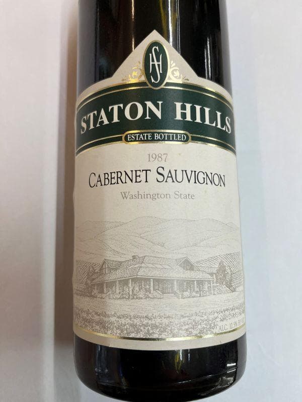 希少古酒　ステイトンヒルズ　カベルネソーヴィニヨン　１９８７　７５０ｍｌ