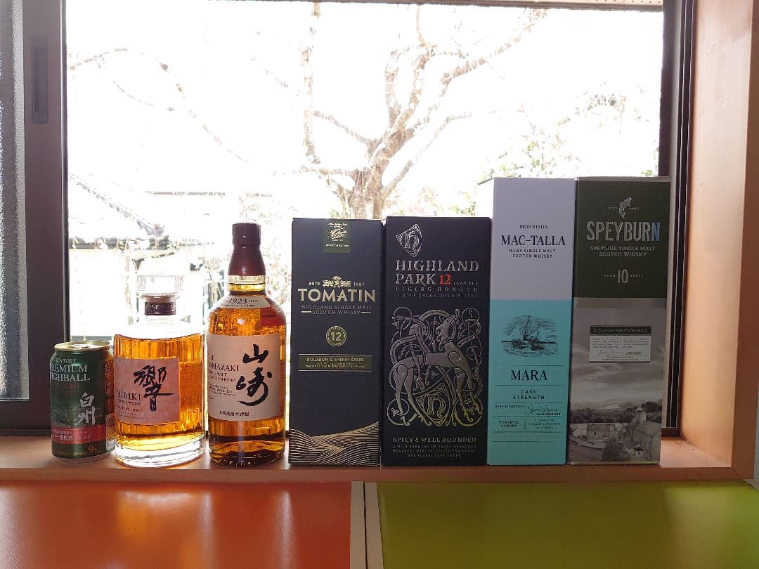 サントリーウイスキー 響　山崎　ハイランドパーク12年　白州ハイボール缶