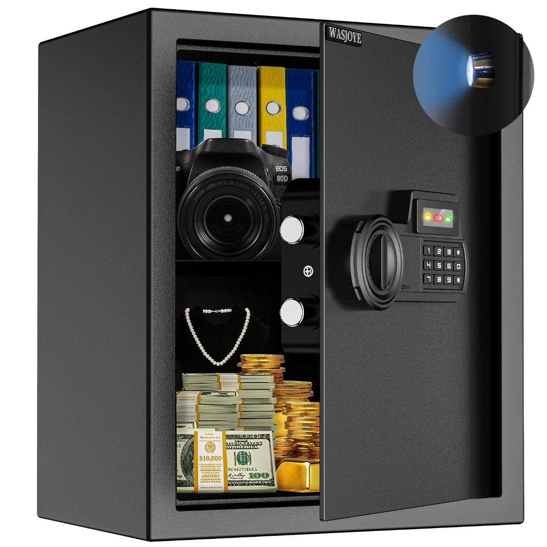 アウトレット　USB給電対応　電子金庫　48.5L