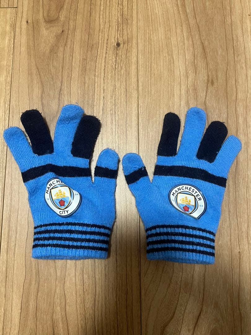 【美品】マンチェスターシティ トラックスーツ上下+新品グローブセット