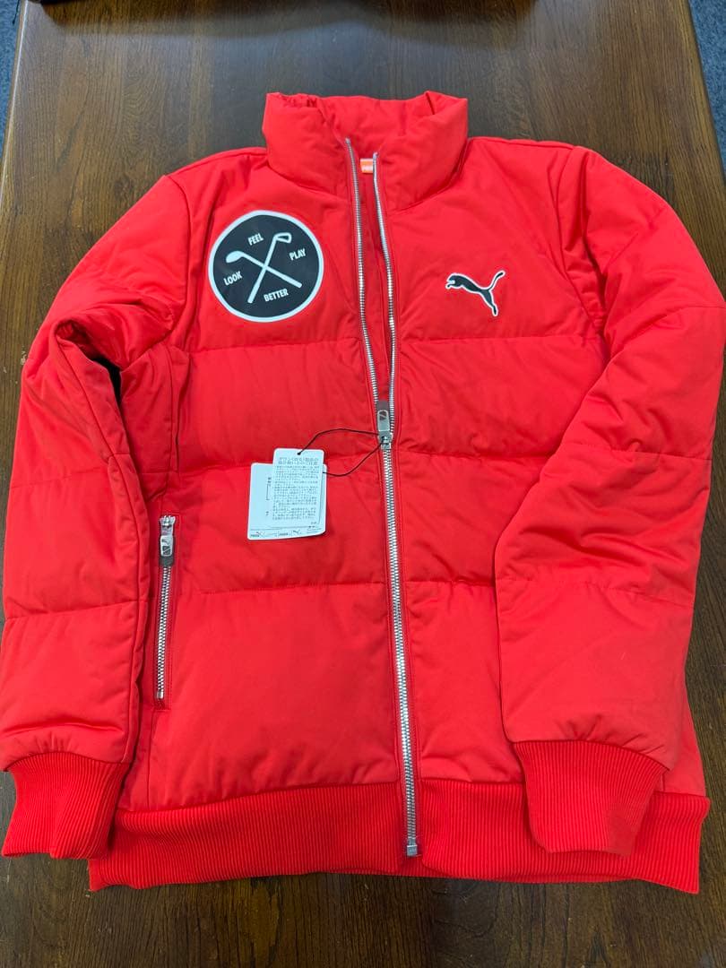 PUMA レッド ダウンジャケット Lサイズ