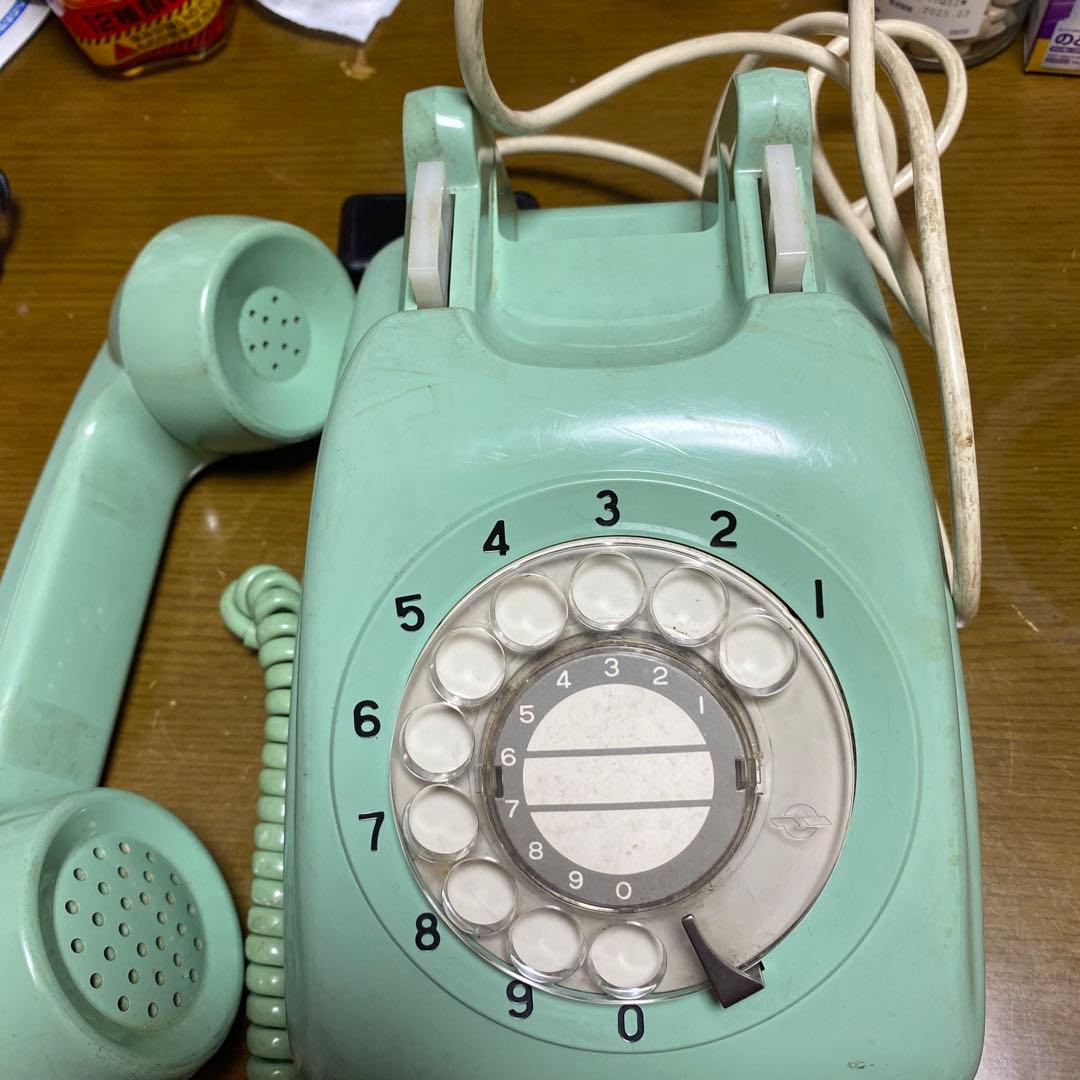 昭和レトロ アンティークダイヤル式電話