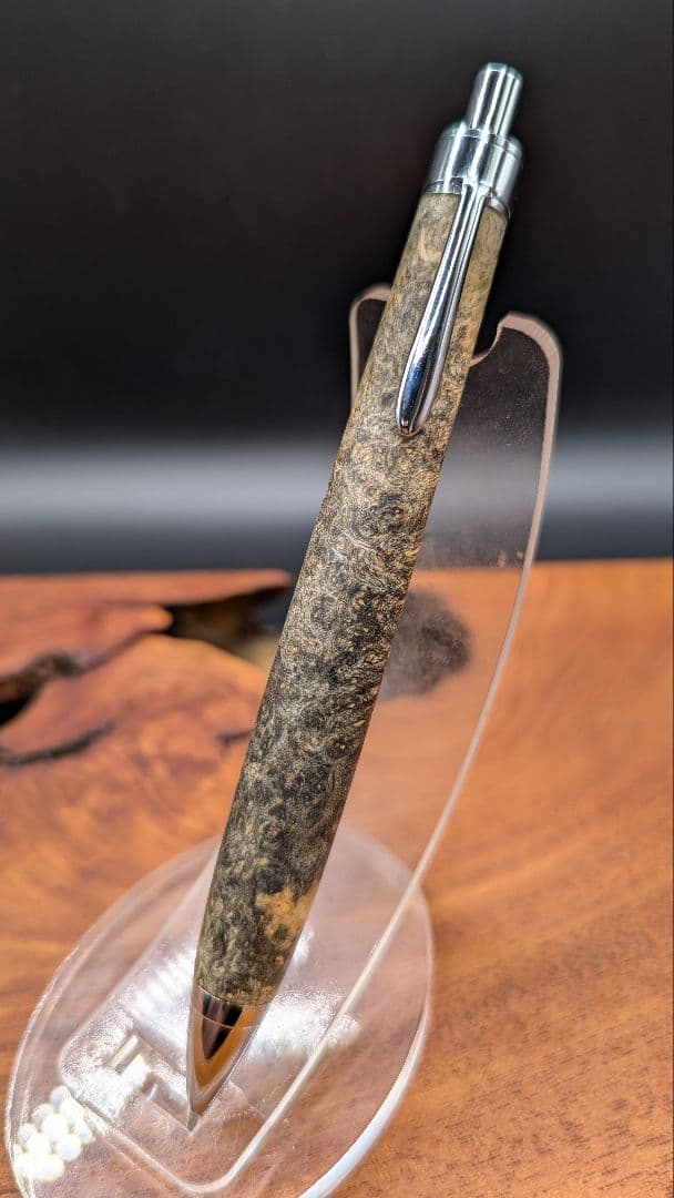 616超極上　本花梨　青瘤　木軸シャーペン　ボールペン