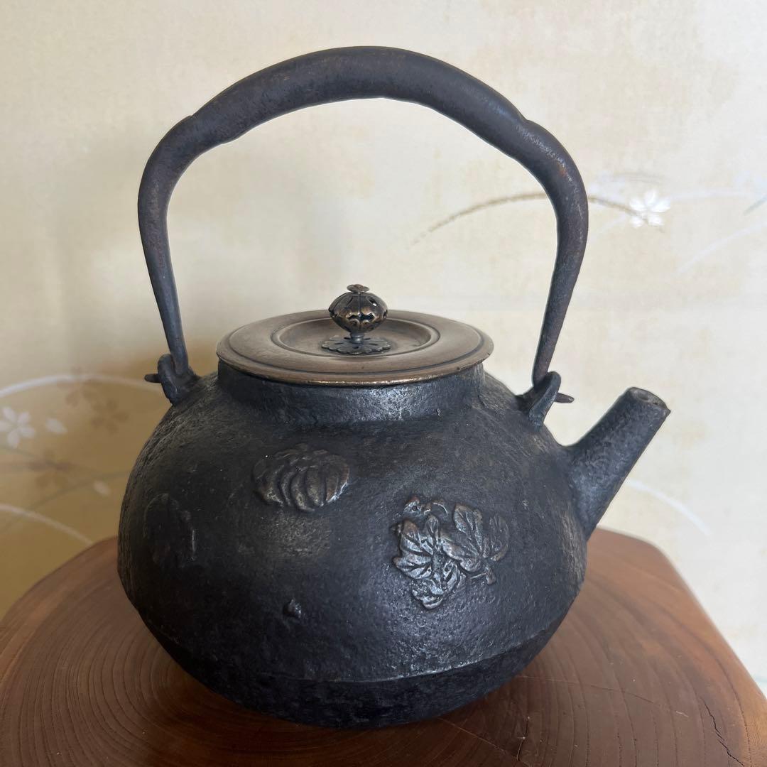 時代 龍文堂 鉄瓶 煎茶道具