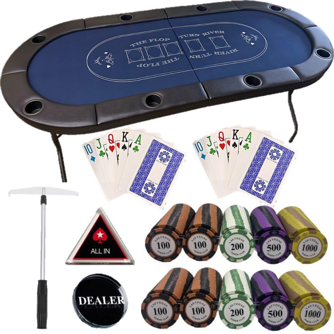 すぐ遊べる　ポーカーテーブルセット