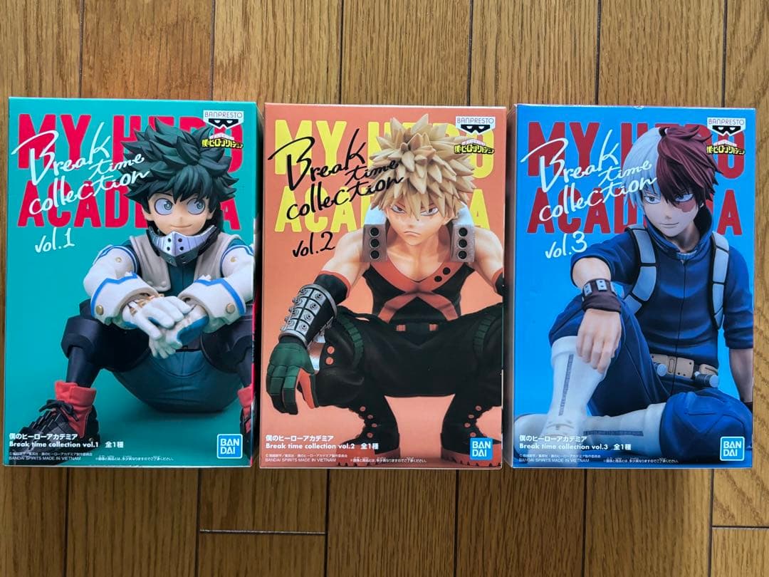 ヒロアカ　Break time collection フィギュア　3点