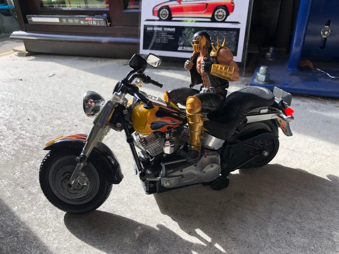 【超希少品】ニューブライト製ハーレーダビットソン 北斗の拳　ジャキ