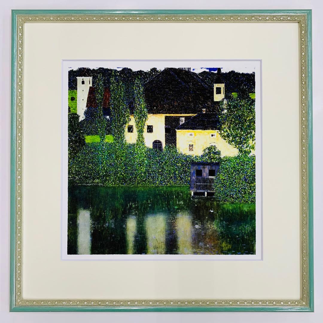 湖畔 湖 絵画 （11）