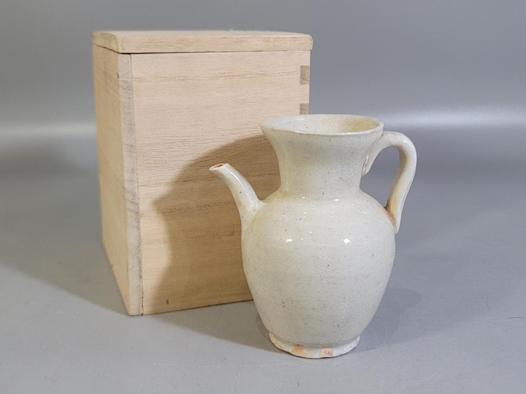 中国美術 宋白磁 水注 瓶 時代物 DT465